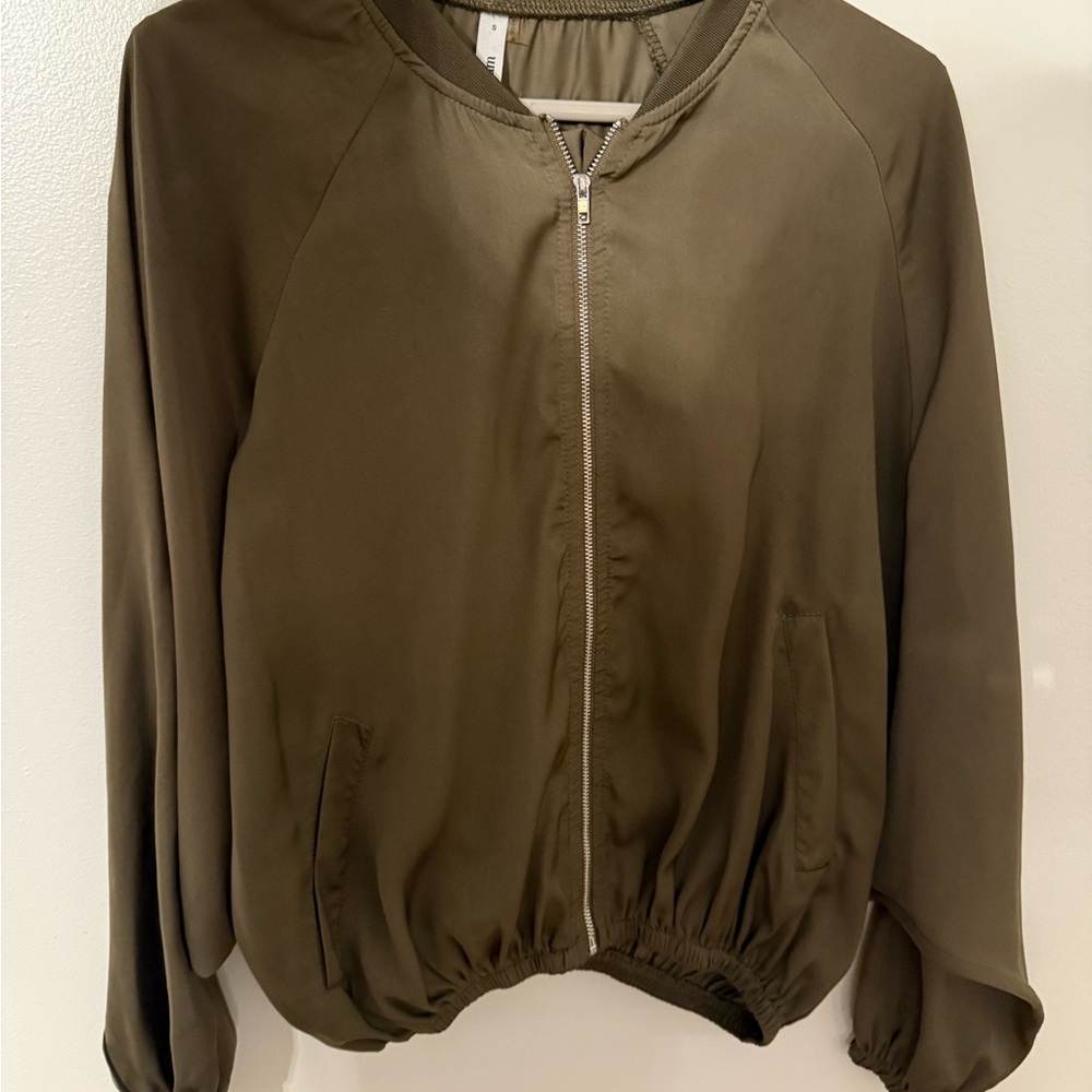 Glam Khaki Women's Bomber Jacket